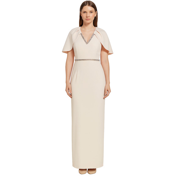 calvin klein floor length dress Black and White Striped Maxi Dress